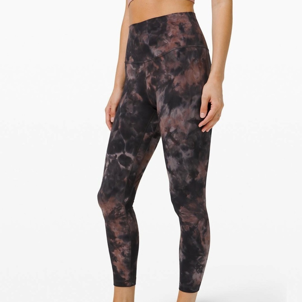 lululemon Align High Waist Pant 25” Diamond Dye Grey Pink